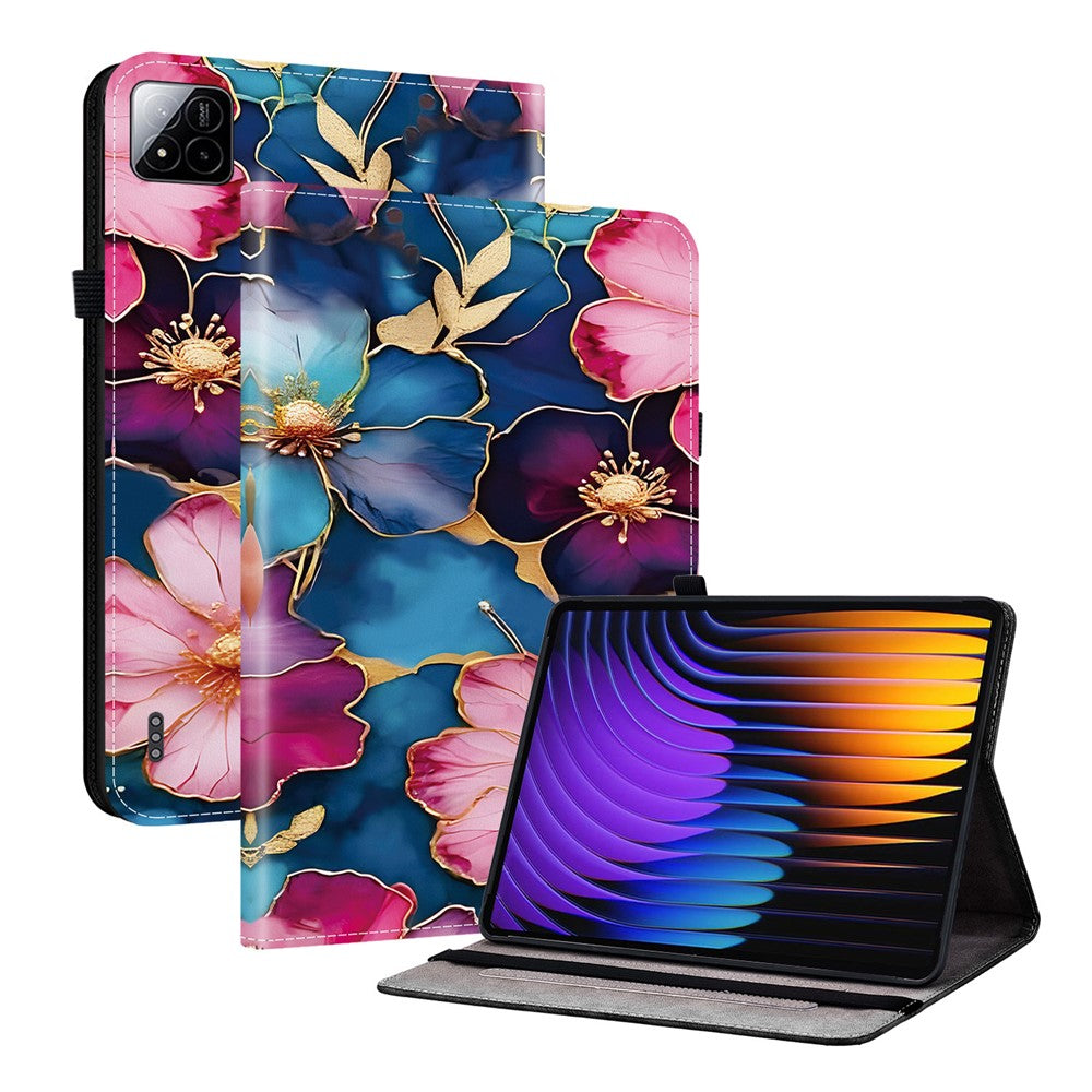 For Xiaomi Poco Pad X1 / Pad 8 Pro / Pad 8 / Pad 7 Pro / Pad 7 Leather Case Pattern Printed Stand Tablet Cover with Card Slots