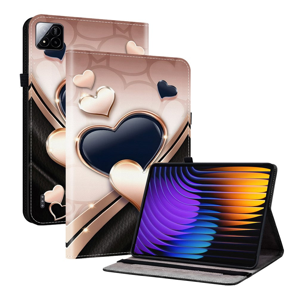 For Xiaomi Poco Pad X1 / Pad 8 Pro / Pad 8 / Pad 7 Pro / Pad 7 Leather Case Pattern Printed Stand Tablet Cover with Card Slots