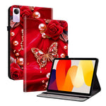 For Xiaomi Redmi Pad SE Leather Case Pattern Printed Stand Tablet Cover with Card Slots