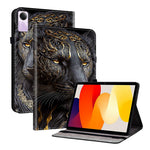 For Xiaomi Redmi Pad SE Leather Case Pattern Printed Stand Tablet Cover with Card Slots