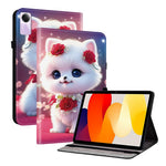 For Xiaomi Redmi Pad SE Leather Case Pattern Printed Stand Tablet Cover with Card Slots