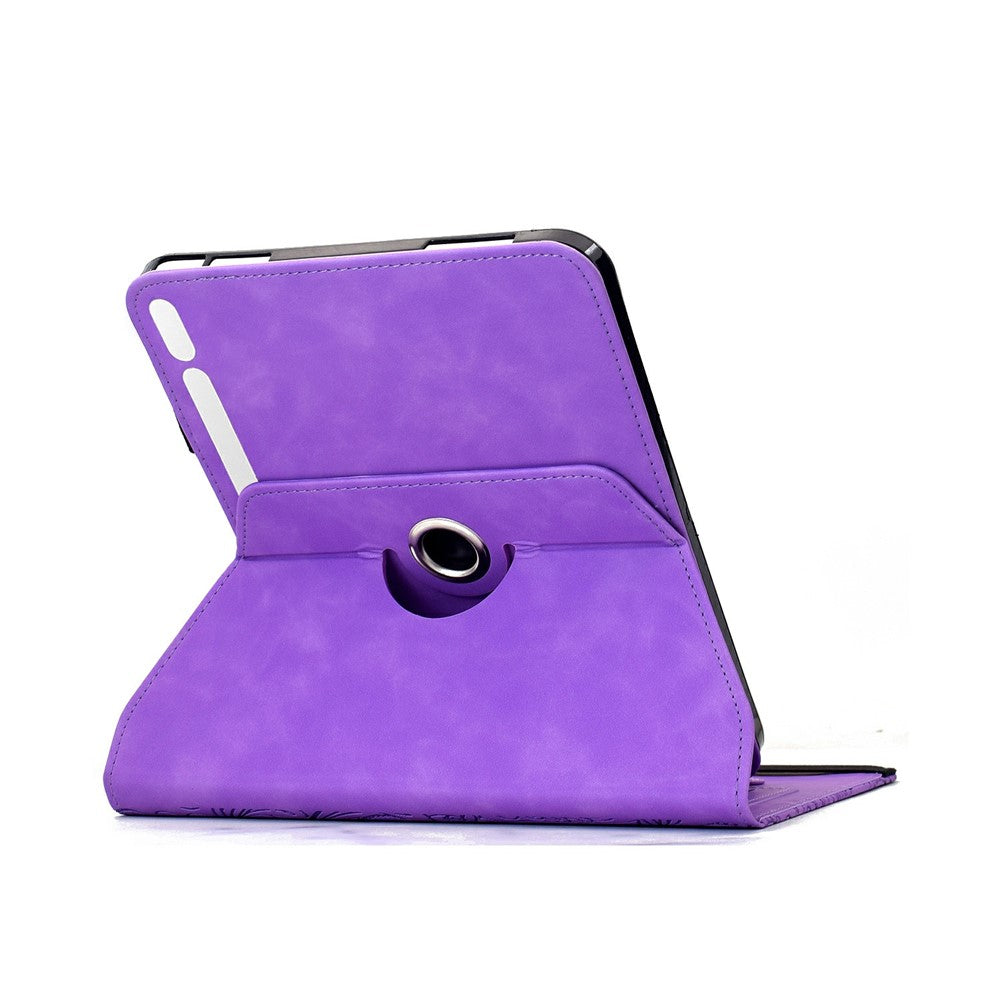 For Samsung Galaxy Tab S11 Leather Case Card Slots Rotary Stand Mandala Flower Tablet Cover