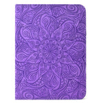 For Samsung Galaxy Tab S11 Leather Case Card Slots Rotary Stand Mandala Flower Tablet Cover