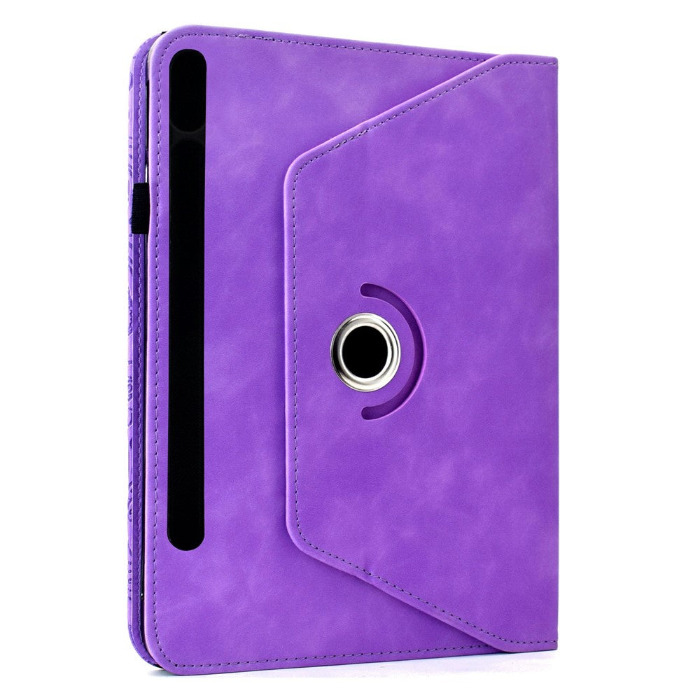 For Samsung Galaxy Tab S11 Leather Case Card Slots Rotary Stand Mandala Flower Tablet Cover