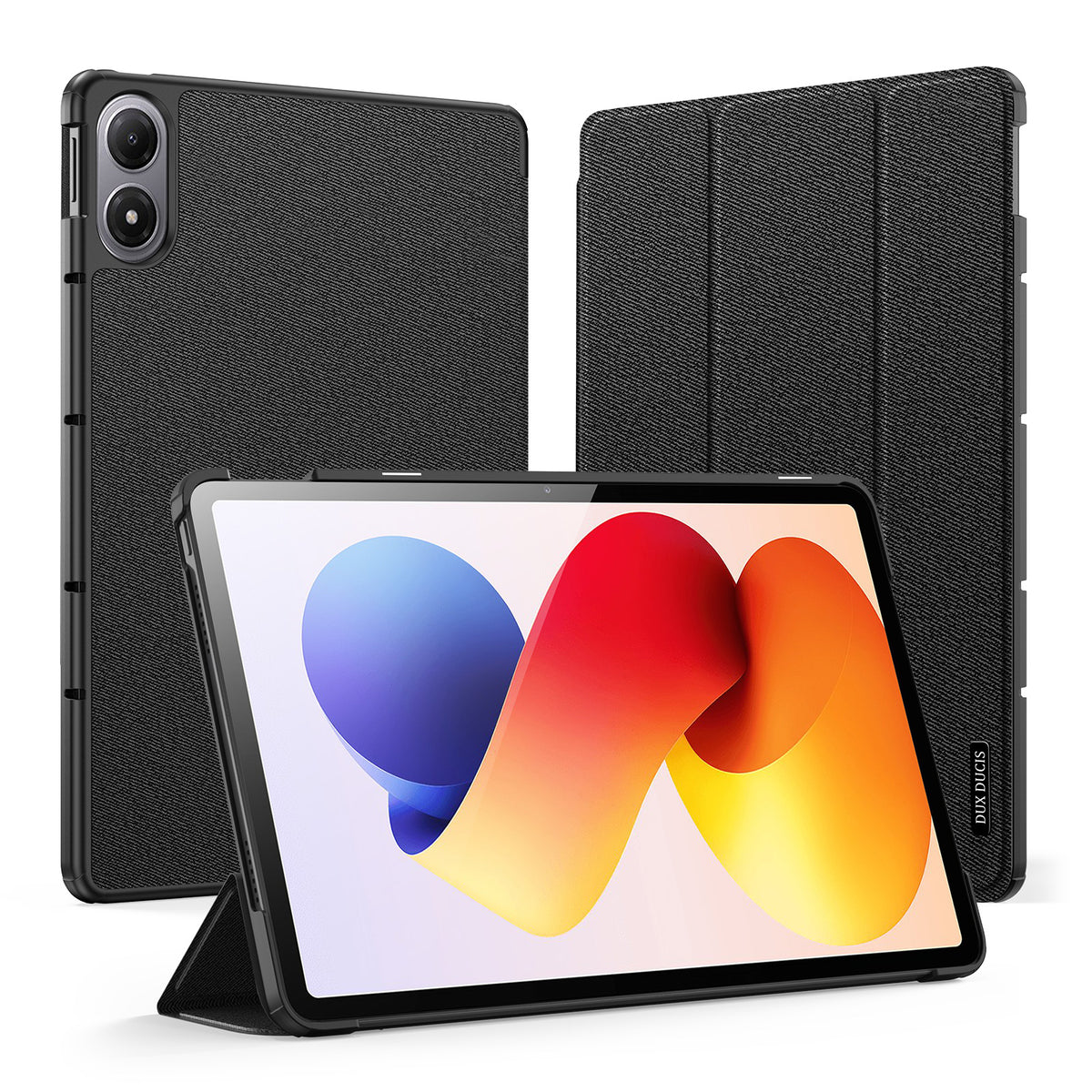 DUX DUCIS For Xiaomi Redmi Pad Pro / Xiaomi Redmi Pad Pro 5G / Xiaomi Poco Pad 4G / Xiaomi Poco Pad 5G / Xiaomi Redmi Pad 2 Pro Case  Domo Series Tri-fold Stand PU Leather Tablet Cover