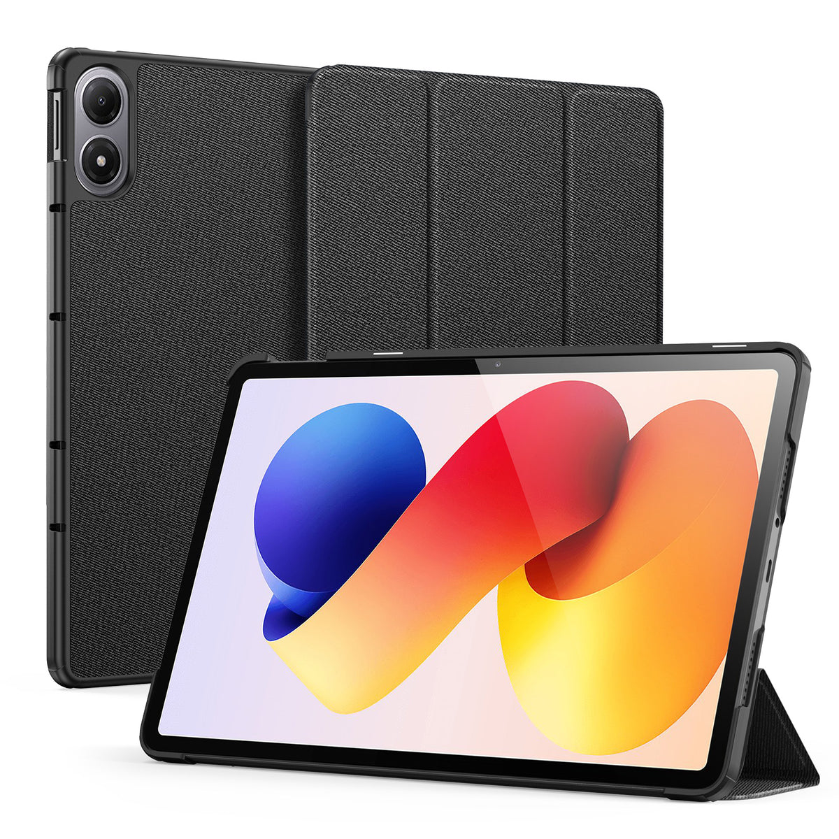 DUX DUCIS For Xiaomi Redmi Pad Pro / Xiaomi Redmi Pad Pro 5G / Xiaomi Poco Pad 4G / Xiaomi Poco Pad 5G / Xiaomi Redmi Pad 2 Pro Case  Domo Series Tri-fold Stand PU Leather Tablet Cover