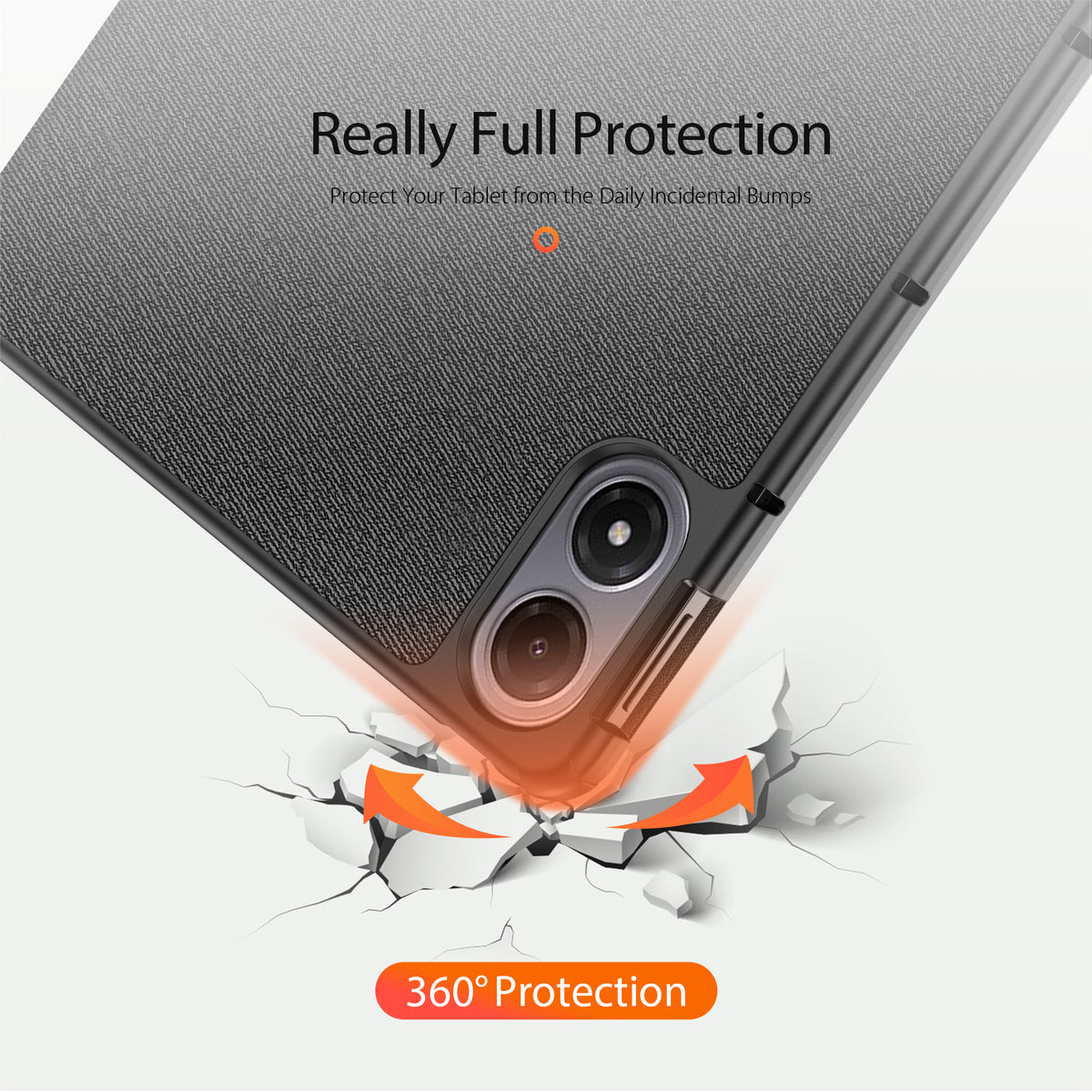 DUX DUCIS For Xiaomi Redmi Pad Pro / Xiaomi Redmi Pad Pro 5G / Xiaomi Poco Pad 4G / Xiaomi Poco Pad 5G / Xiaomi Redmi Pad 2 Pro Case  Domo Series Tri-fold Stand PU Leather Tablet Cover