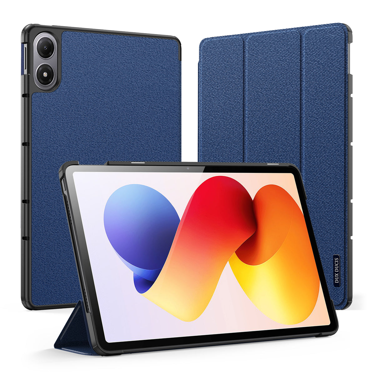 DUX DUCIS For Xiaomi Redmi Pad Pro / Xiaomi Redmi Pad Pro 5G / Xiaomi Poco Pad 4G / Xiaomi Poco Pad 5G / Xiaomi Redmi Pad 2 Pro Case  Domo Series Tri-fold Stand PU Leather Tablet Cover