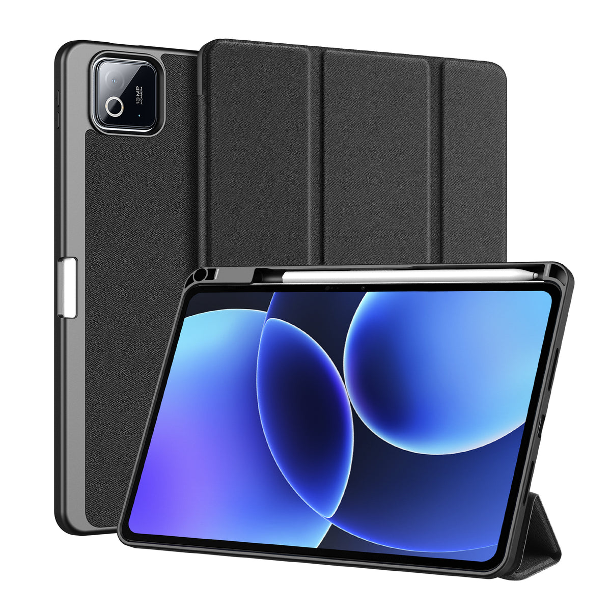 DUX DUCIS For Xiaomi Poco Pad X1 / Pad 8 Pro / Pad 8 / Pad 7 Pro / Pad 7 Case  Domo Series Tri-fold Stand PU Leather Tablet Cover