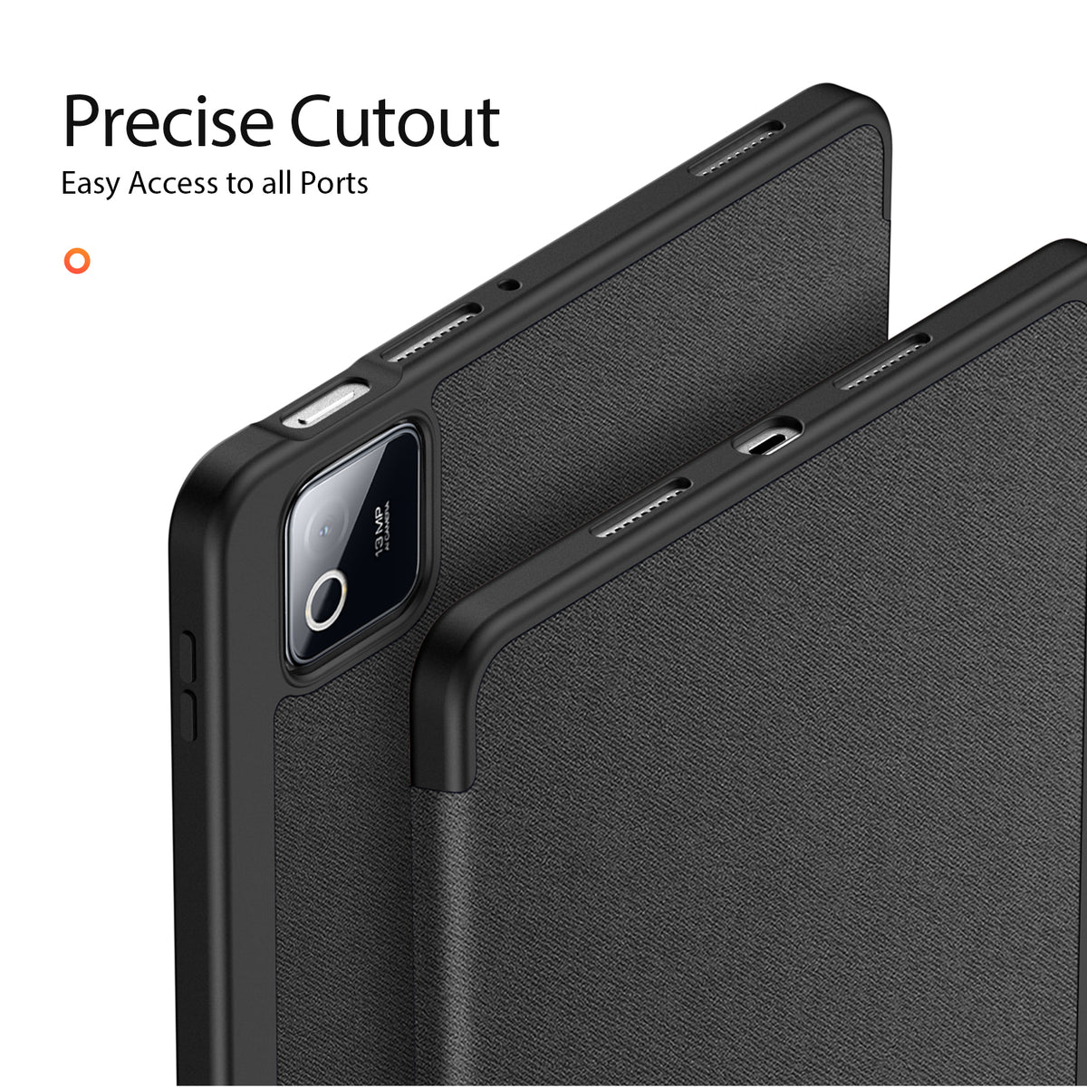 DUX DUCIS For Xiaomi Poco Pad X1 / Pad 8 Pro / Pad 8 / Pad 7 Pro / Pad 7 Case  Domo Series Tri-fold Stand PU Leather Tablet Cover