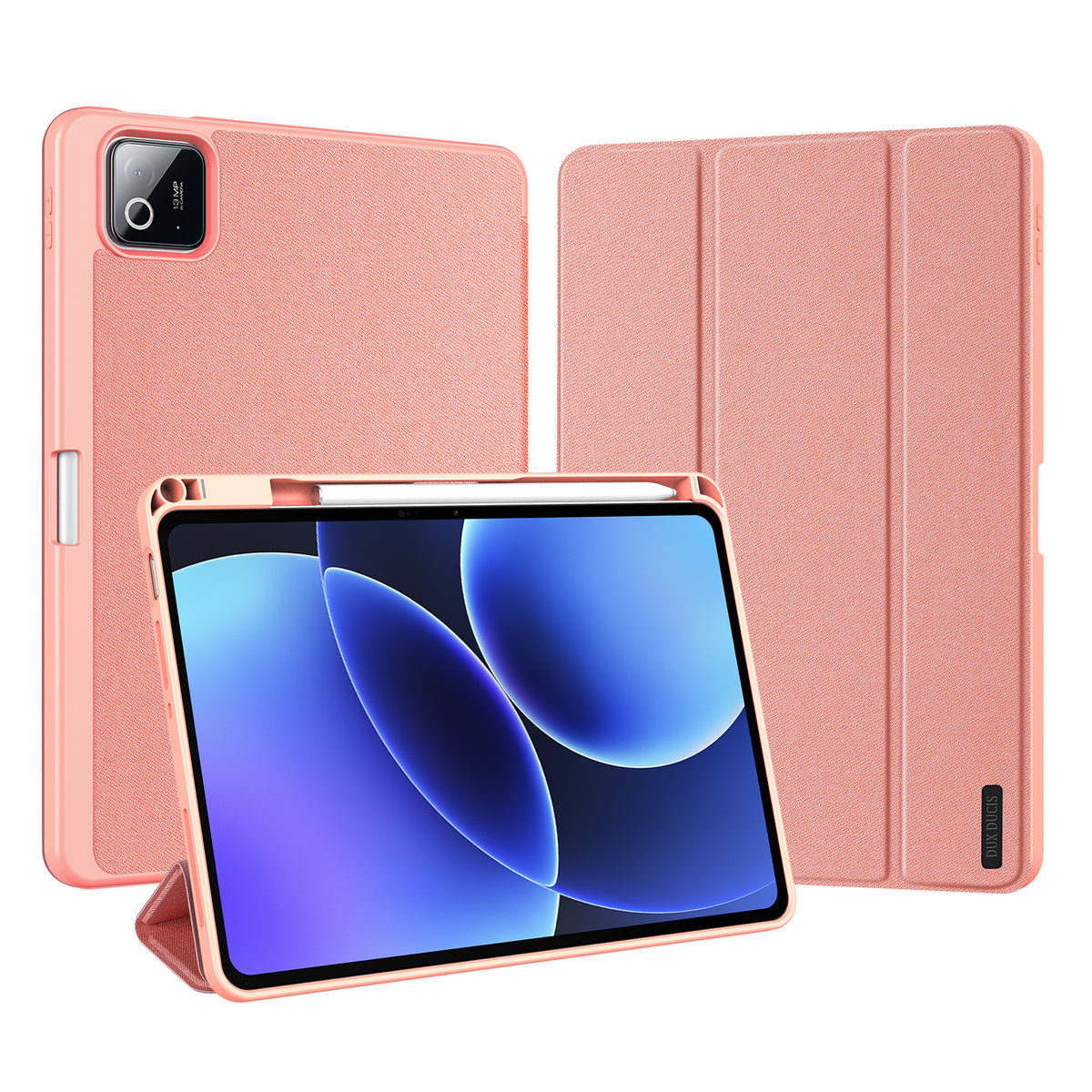 DUX DUCIS For Xiaomi Poco Pad X1 / Pad 8 Pro / Pad 8 / Pad 7 Pro / Pad 7 Case  Domo Series Tri-fold Stand PU Leather Tablet Cover