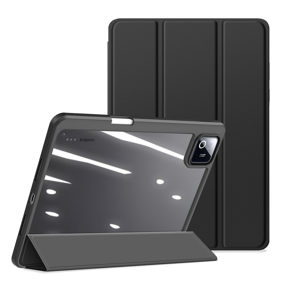 DUX DUCIS For Xiaomi Poco Pad X1 / Pad 8 Pro / Pad 8 / Pad 7 Pro / Pad 7 Case  TOBY Series Tri-fold Stand PU Leather Tablet Cover