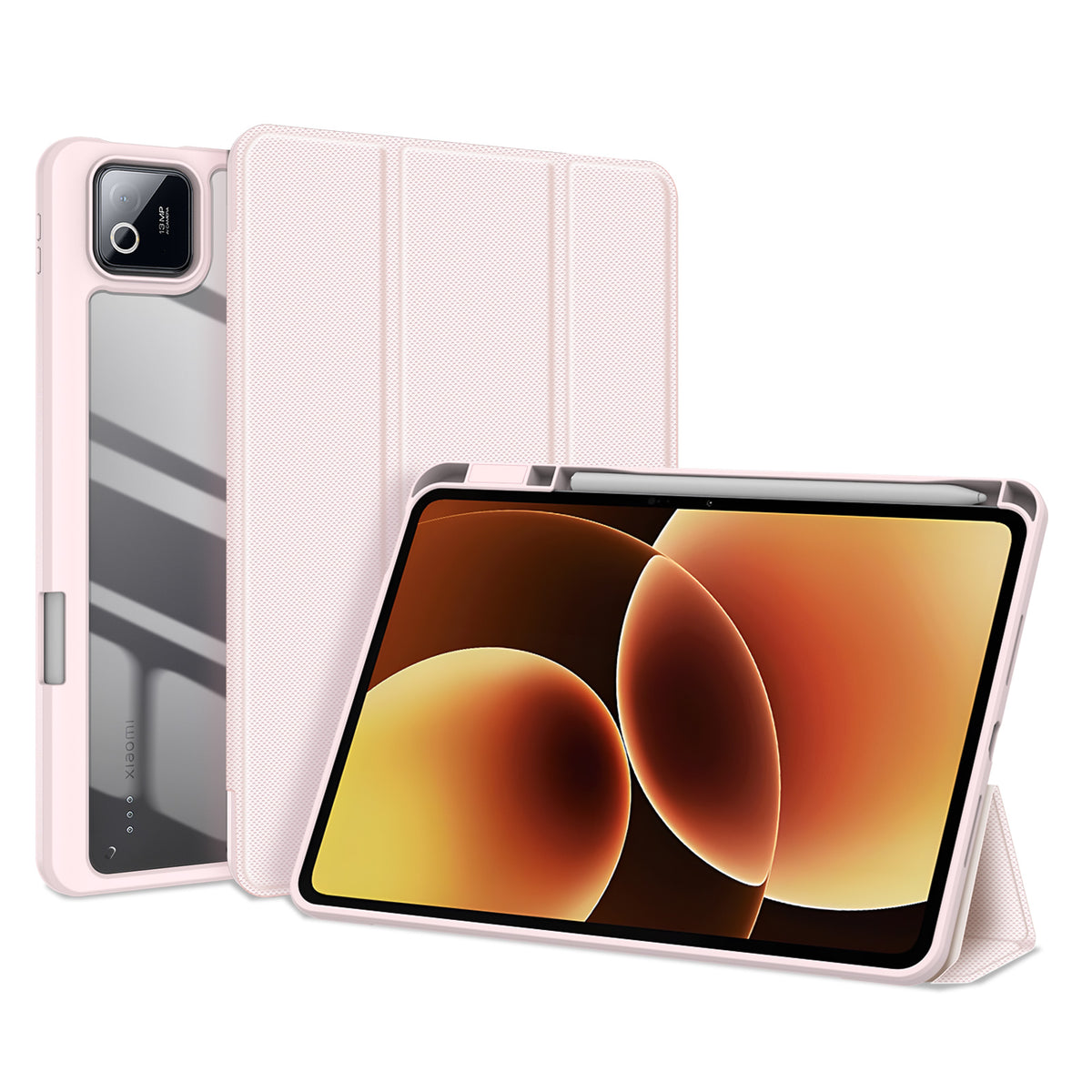 DUX DUCIS For Xiaomi Poco Pad X1 / Pad 8 Pro / Pad 8 / Pad 7 Pro / Pad 7 Case  TOBY Series Tri-fold Stand PU Leather Tablet Cover