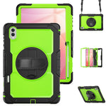 For Samsung Galaxy Tab S11 Ultra Case Hand Strap Kickstand PC + Silicone Tablet Cover with PET Film and Shoulder Strap