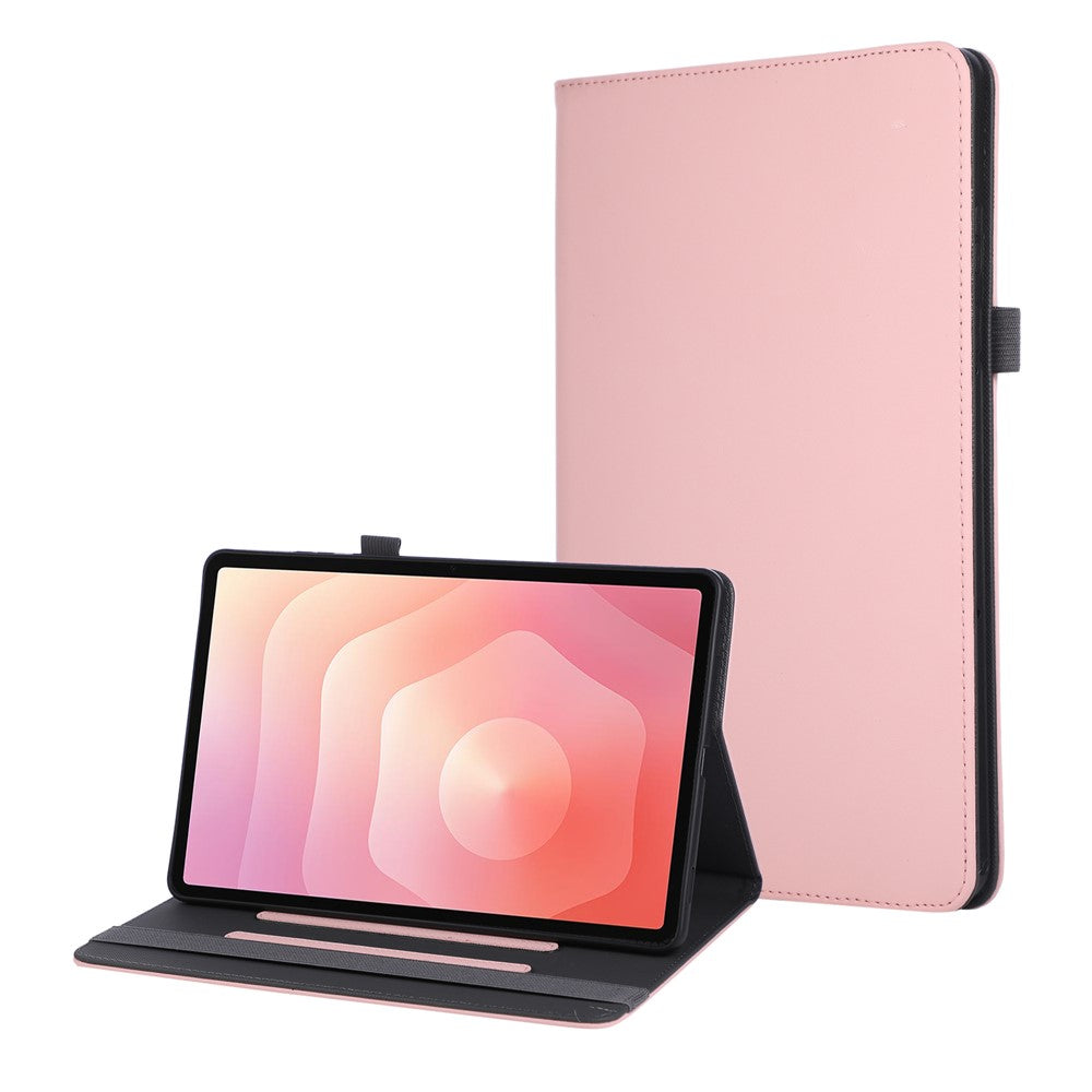 For Samsung Galaxy Tab S11 Case Foldable Stand Leather Tablet Cover with Handheld Wristband