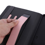 For Samsung Galaxy Tab S11 Case Foldable Stand Leather Tablet Cover with Handheld Wristband
