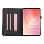 For Samsung Galaxy Tab S11 Case Foldable Stand Leather Tablet Cover with Handheld Wristband