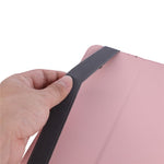 For Samsung Galaxy Tab S11 Case Foldable Stand Leather Tablet Cover with Handheld Wristband
