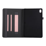 For Samsung Galaxy Tab S11 Case Foldable Stand Leather Tablet Cover with Handheld Wristband