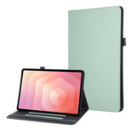 For Samsung Galaxy Tab S11 Case Foldable Stand Leather Tablet Cover with Handheld Wristband