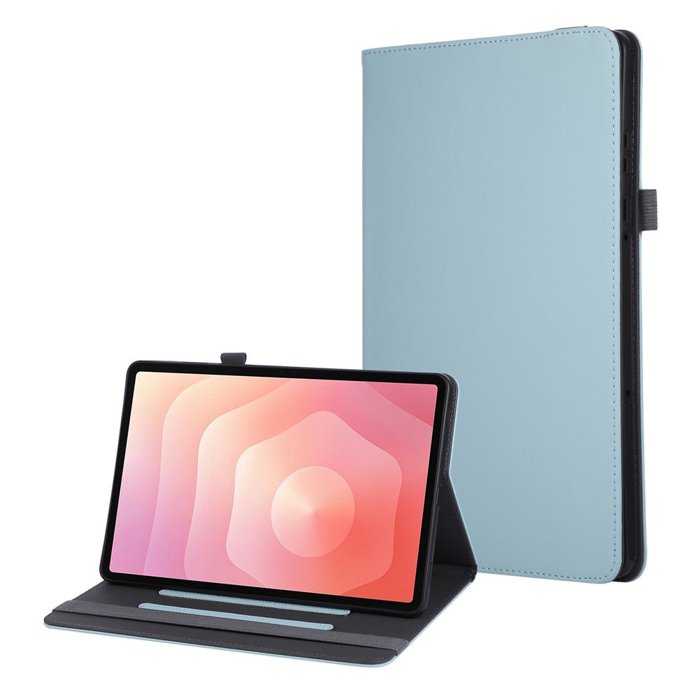For Samsung Galaxy Tab S11 Case Foldable Stand Leather Tablet Cover with Handheld Wristband