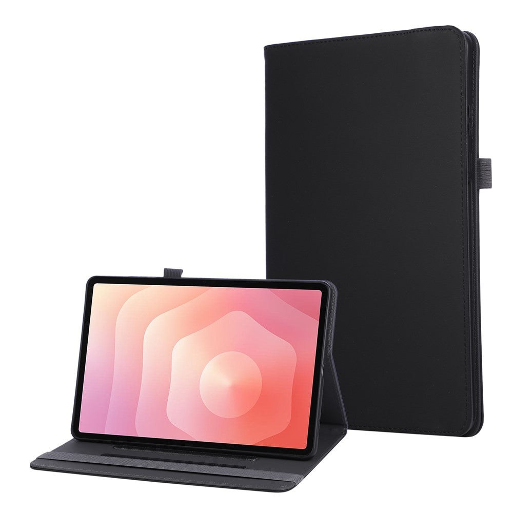 For Samsung Galaxy Tab S11 Case Foldable Stand Leather Tablet Cover with Handheld Wristband