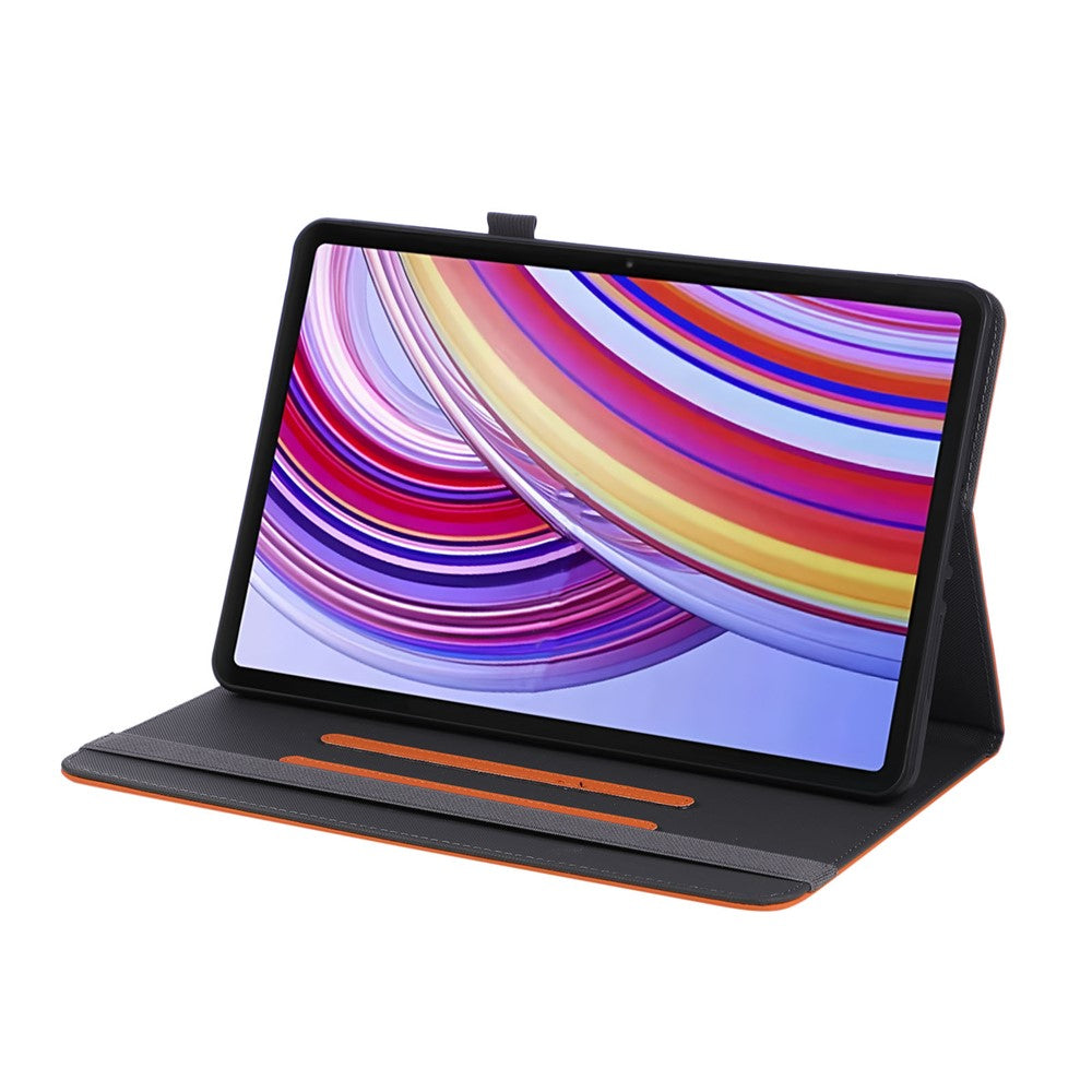 Tablet Case For Xiaomi Redmi Pad Pro  /  Pad Pro 5G  /  Poco Pad 4G Foldable Stand Leather Cover with Handheld Wristband