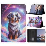 Litchi Grain Painting Leather Case for Lenovo Xiaoxin Pad 11 2025 Card Slot Tablet Cover with Auto Wake  /  Sleep