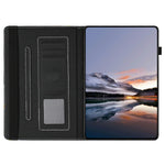 Litchi Grain Painting Leather Case for Samsung Galaxy Tab S11 T730 Card Slot Tablet Cover with Auto Wake  /  Sleep
