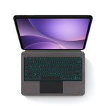 For Oppo Pad 5 Leather Case + Touchpad Bluetooth-Compatible Keyboard (without Backlit)