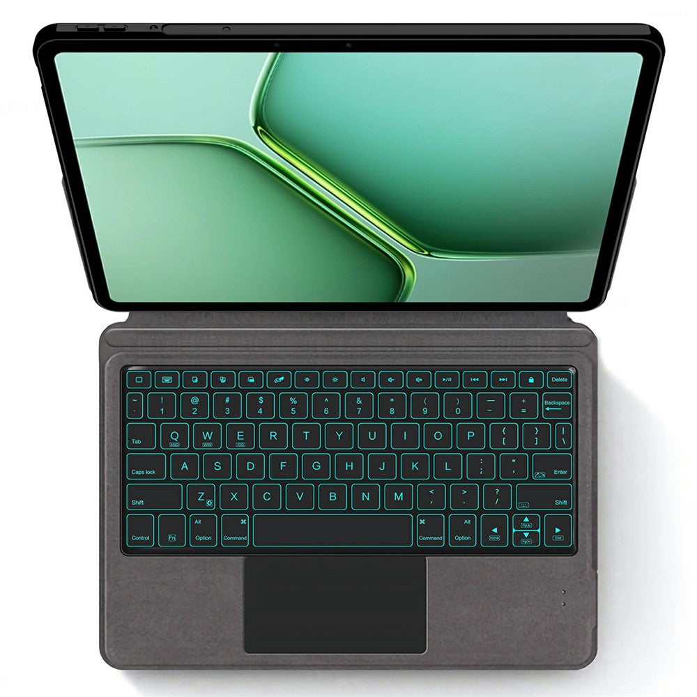 For vivo Pad5e Leather Case + Touchpad Bluetooth-Compatible Keyboard (without Backlit)