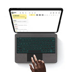 For vivo Pad5e Leather Case + Touchpad Bluetooth-Compatible Keyboard (without Backlit)