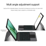 For vivo Pad5e Leather Case + Touchpad Bluetooth-Compatible Keyboard (without Backlit)