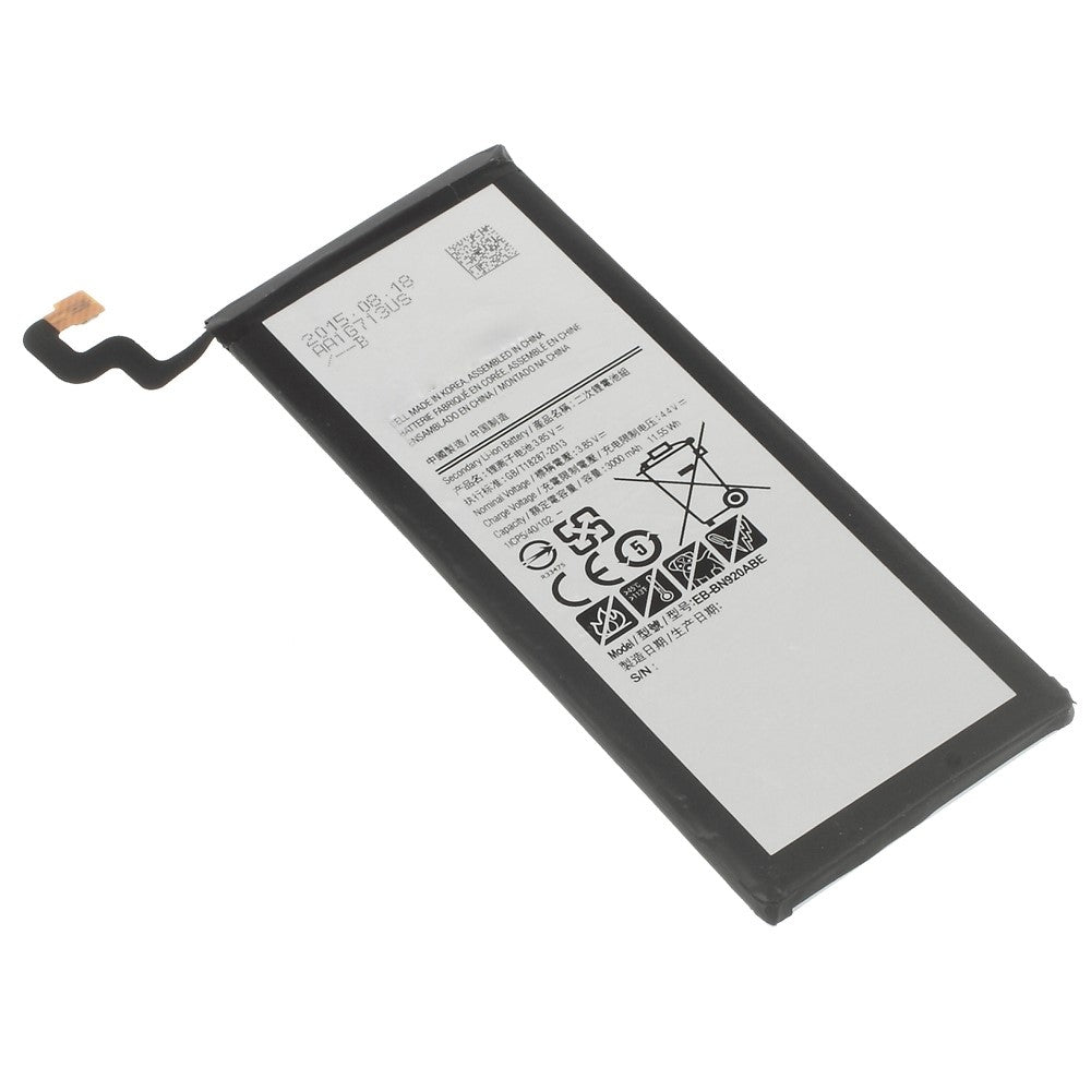 Til Samsung Galaxy Note5 SM-N920 3.85V 3000mAh Li-ion Polymer Batteri Udskiftningsdel (Kode: EB-BN920ABE) (uden logo)