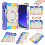 Støtteben Cover til Samsung Galaxy Tab S10 Lite / S9 FE / S9 PC + Silikone Stødsikkert Robust Tablet Cover