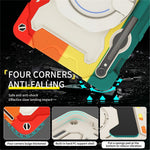 Støtteben Cover til Samsung Galaxy Tab S10 Lite / S9 FE / S9 PC + Silikone Stødsikkert Robust Tablet Cover