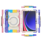 Støtteben Cover til Samsung Galaxy Tab S10 Lite / S9 FE / S9 PC + Silikone Stødsikkert Robust Tablet Cover