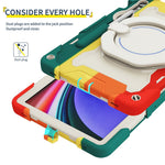 Støtteben Cover til Samsung Galaxy Tab S10 Lite / S9 FE / S9 PC + Silikone Stødsikkert Robust Tablet Cover