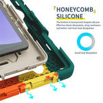 Støtteben Cover til Samsung Galaxy Tab S10 Lite / S9 FE / S9 PC + Silikone Stødsikkert Robust Tablet Cover