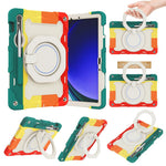 Støtteben Cover til Samsung Galaxy Tab S10 Lite / S9 FE / S9 PC + Silikone Stødsikkert Robust Tablet Cover