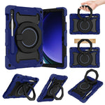 Støtteben Cover til Samsung Galaxy Tab S10 Lite / S9 FE / S9 PC + Silikone Stødsikkert Robust Tablet Cover