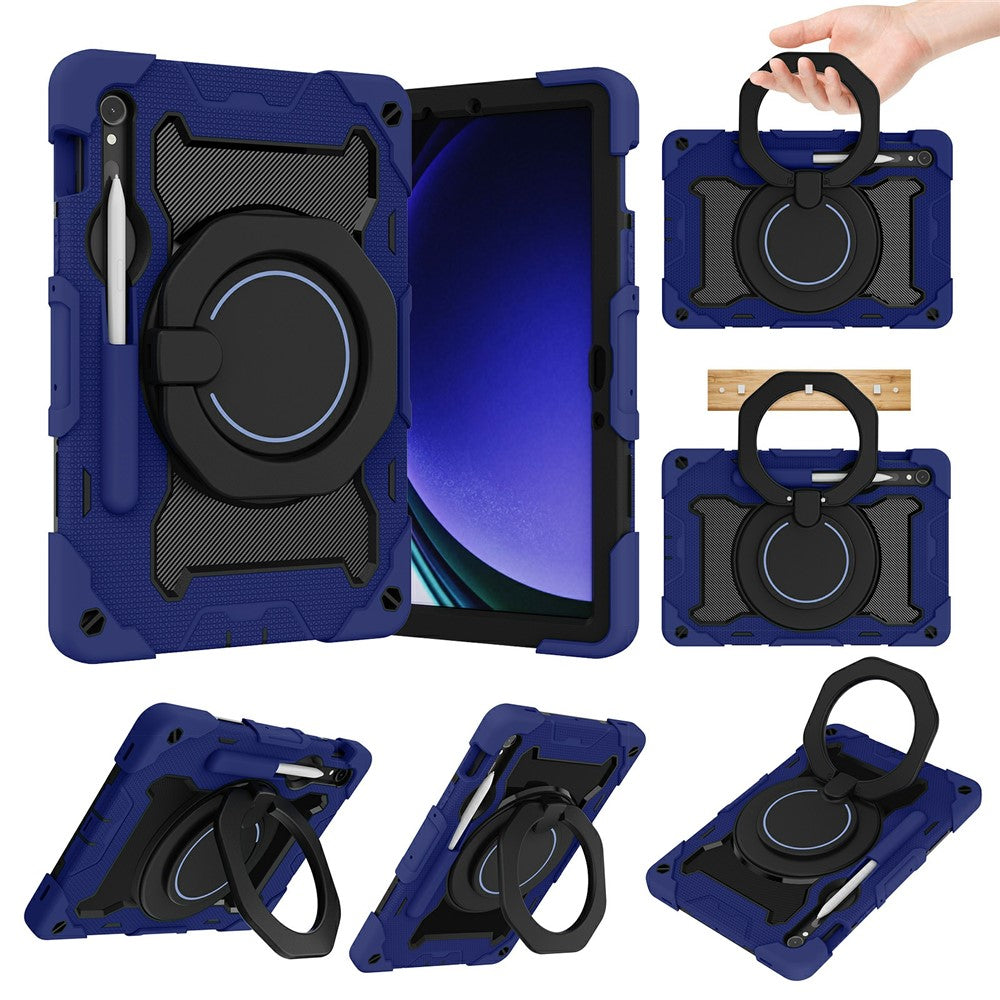 Støtteben Cover til Samsung Galaxy Tab S10 Lite / S9 FE / S9 PC + Silikone Stødsikkert Robust Tablet Cover