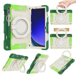 Støtteben Cover til Samsung Galaxy Tab S10 Lite / S9 FE / S9 PC + Silikone Stødsikkert Robust Tablet Cover
