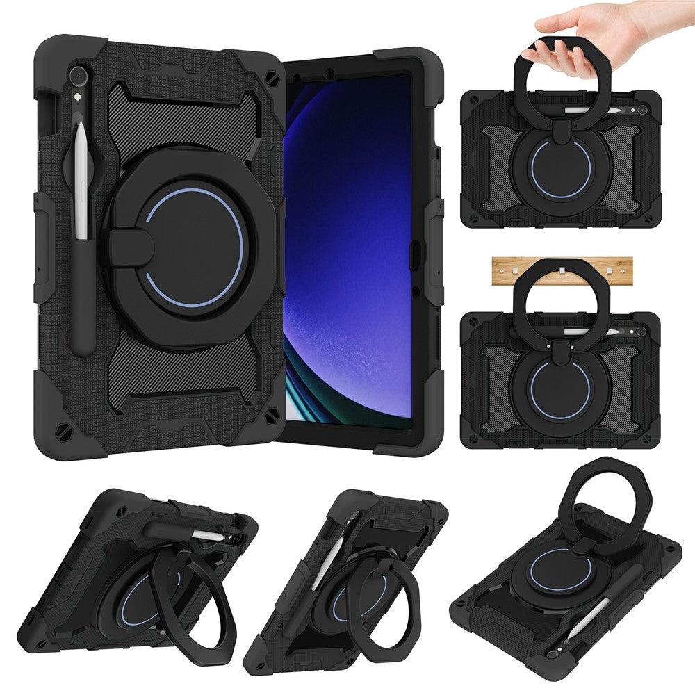 Støtteben Cover til Samsung Galaxy Tab S10 Lite / S9 FE / S9 PC + Silikone Stødsikkert Robust Tablet Cover