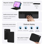 For Huawei MatePad 11.5 S (2026) / (2025) / (2024) Magnetic Floating Bluetooth-compatible Keyboard + Leather Tablet Case