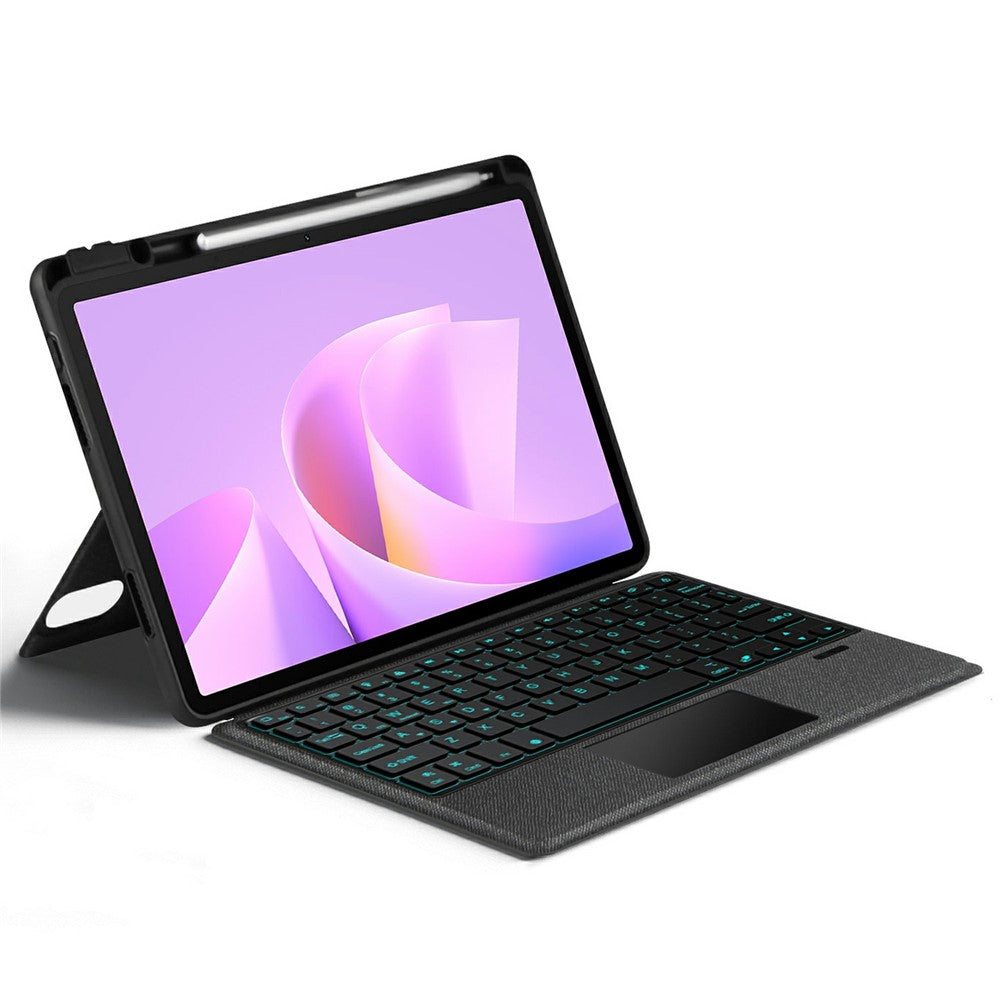 For Huawei MatePad 11.5 S (2026) / (2025) / (2024) Leather Case + Bluetooth-Compatible Keyboard with Backlight Trackpad