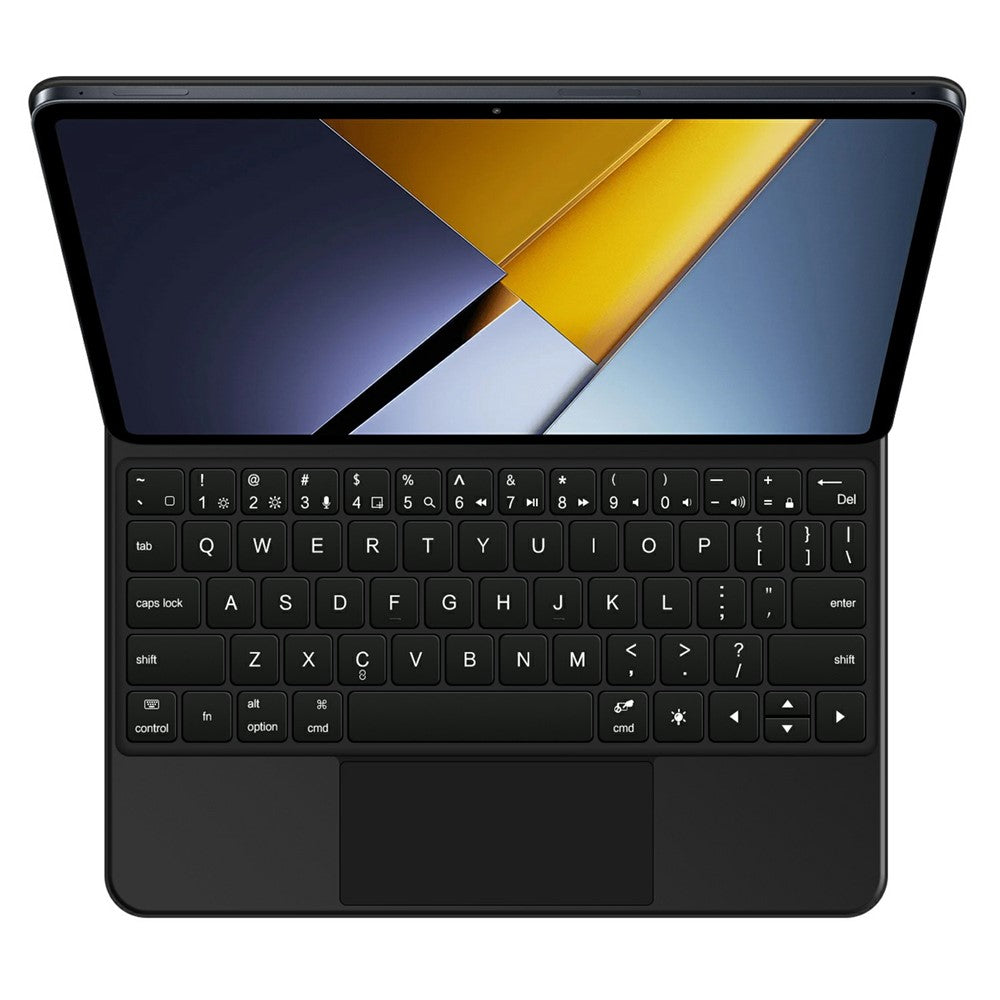 For Xiaomi Poco Pad X1 / Pad 8 Pro / Pad 8 / Pad 7 Pro / Pad 7 Magnetic Floating Bluetooth-compatible Keyboard + Leather Tablet Case