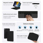 For Xiaomi Poco Pad X1 / Pad 8 Pro / Pad 8 / Pad 7 Pro / Pad 7 Magnetic Floating Bluetooth-compatible Keyboard + Leather Tablet Case