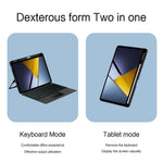For Xiaomi Poco Pad X1 / Pad 8 Pro / Pad 8 / Pad 7 Pro / Pad 7 Leather Case + Bluetooth-Compatible Keyboard with Backlight Trackpad