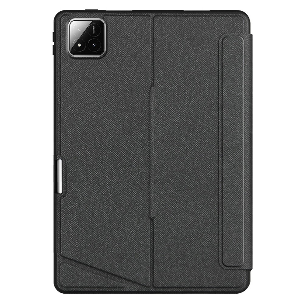 For Xiaomi Poco Pad X1 / Pad 8 Pro / Pad 8 / Pad 7 Pro / Pad 7 Leather Case + Bluetooth-Compatible Keyboard with Backlight Trackpad